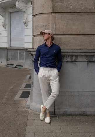 Long Sleeved Cashmere Polo Shirt
