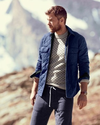 Diggle Quilted Jacket In Navy At Nordstrom