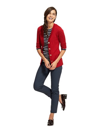 Red Cardigan Outfits For Women: 
