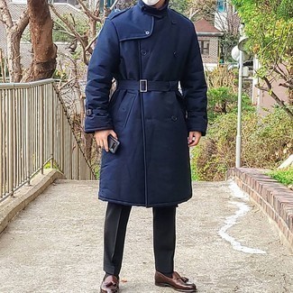 Modern Fit Wool And Cashmere Blend Trench Coat