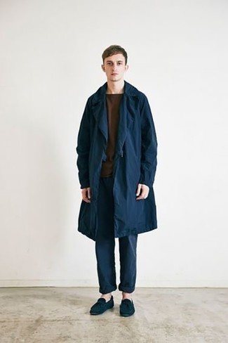 Brand Trench Coat With Military Detail