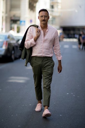 Resultado de imagen para pink shirt green pant men