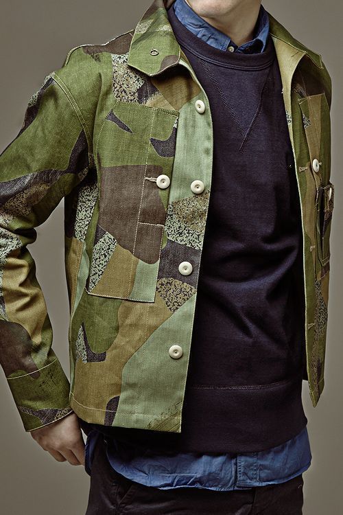 Olive Green Denim Jacket Photo Album - Reikian