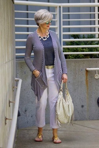 White Pants Casual Outfits For Women After 60 (3 ideas & outfits