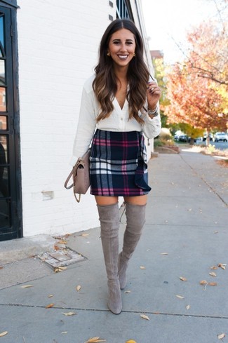 Wool Mini Skirt Outfits: 