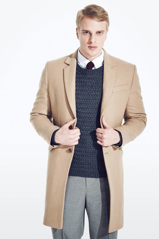 Brent Reversible Wool Blend Coat