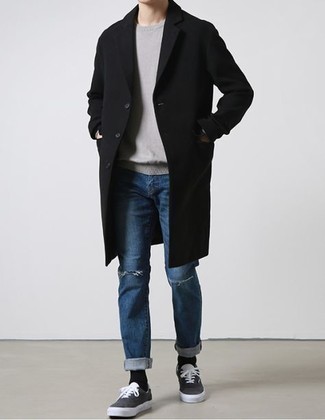 Double Breasted Bonded Crepe Coat