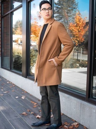 Camel Wool Belted Trench