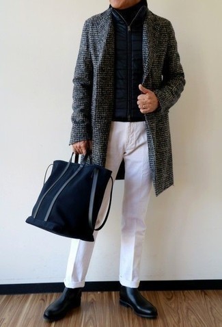 Grey Wool Double Faced Coat