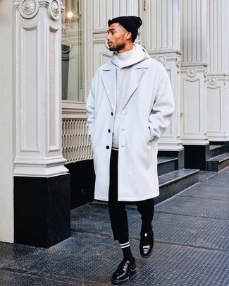Cashmere Wool Knit Topcoat