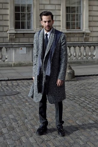Grey Wool Boxy Coat