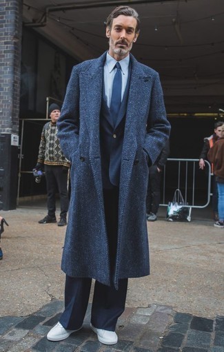 Mason Herringbone Wool Cashmere Overcoat