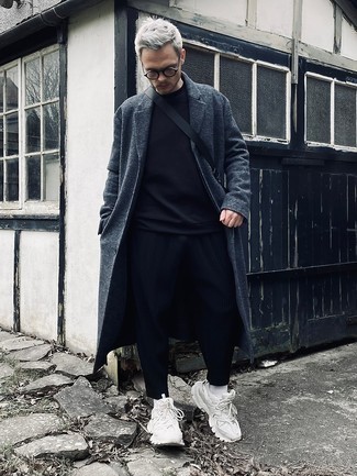 Overcoat With Funnel Neck