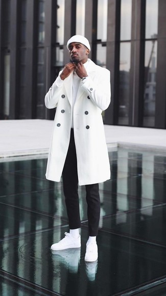 Off White Hooded Coulisse Coat