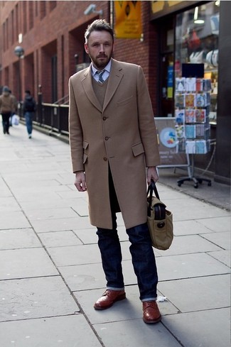 10 Camel Overcoat Outfit Ideas | Men's Fashion