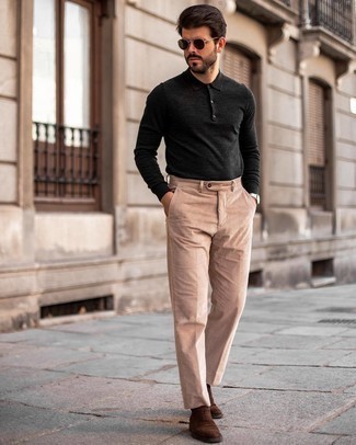 Dark Brown Suede Oxford Shoes Outfits: 