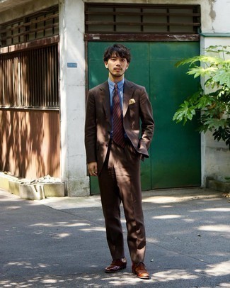 Brown Suit Outfits: 