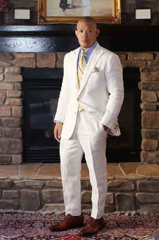 White Suit Outfits: 