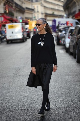 Black Tights Outfits After 60: 