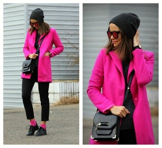 Hot Pink Socks Outfits For Women: 