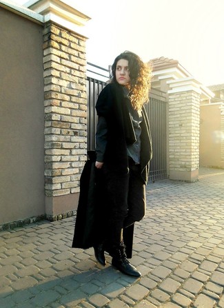 Cropped Buttoned Peacoat