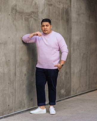 Pink Milano Stitch Rwb Stripe Sweater