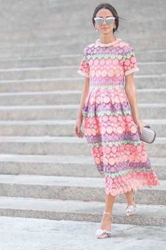 Halter Top Lace Midi Dress