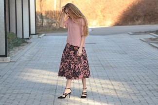 Dolce & Gabbana Printed Cotton Midi Skirt, $1,325 | NET-A-PORTER 
