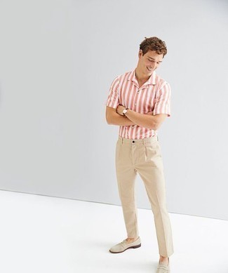 Maitan Vertical Striped Cotton Shirt