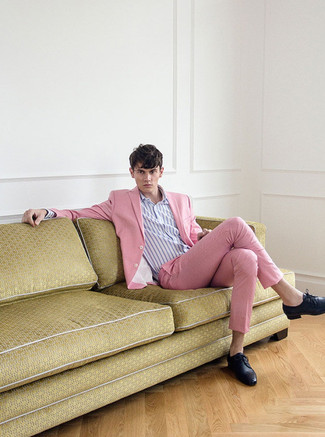 Pink Twill Suit