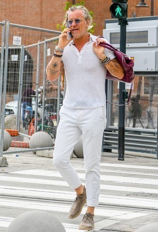 White Twisted Trousers