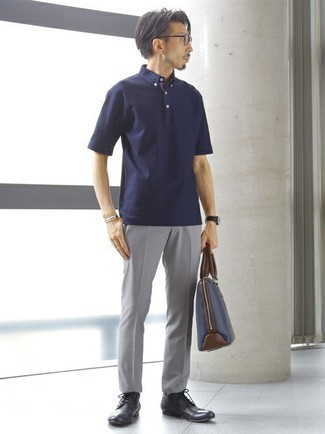 Gray Five Pocket Trousers