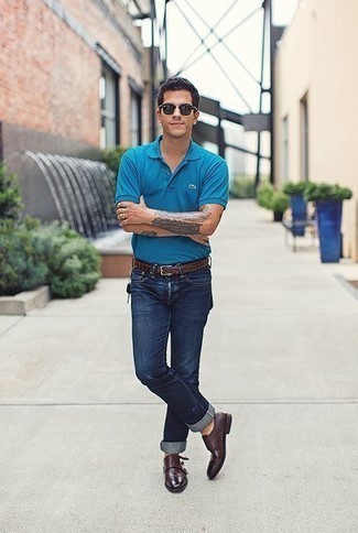 Navy Jeans with Blue Polo Outfits For Men (53 ideas & outfits)