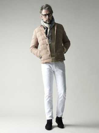 2 Moncler 1952 Taupe Down Helfferich Jacket