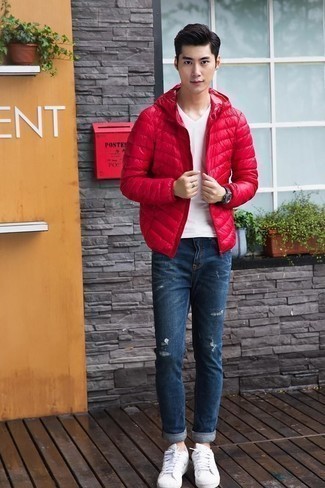 7 Moncler Frgmt Hiroshi Fujiwara Red Anthemium Jacket
