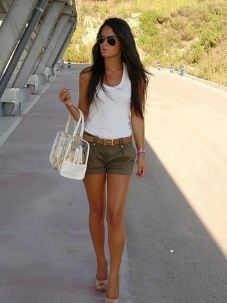 Clear Leather Satchel Bag Outfits: 