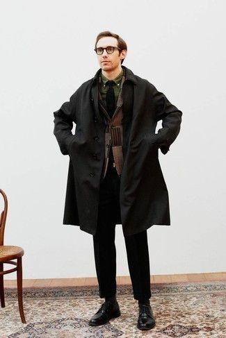 Black Twill Gart Dyed Coat