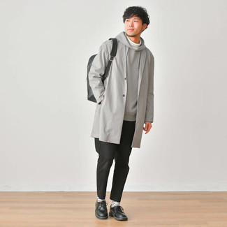 Grey Metallic Raincoat