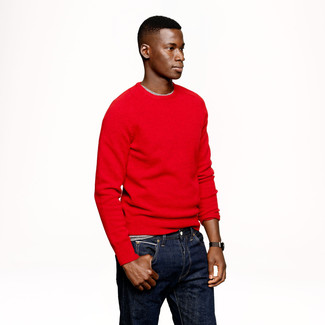 Red Green Stripe Sweater