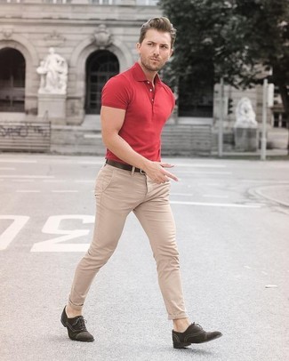 Red Wool Polo