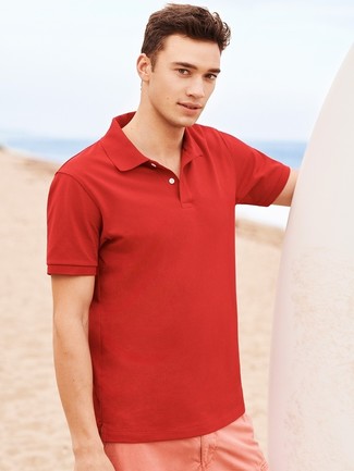 Red Classic Polo