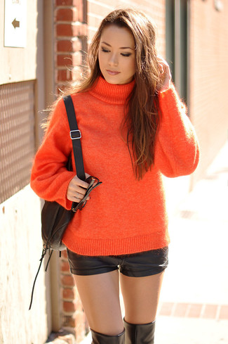 Fitted Roll Neck Sweater