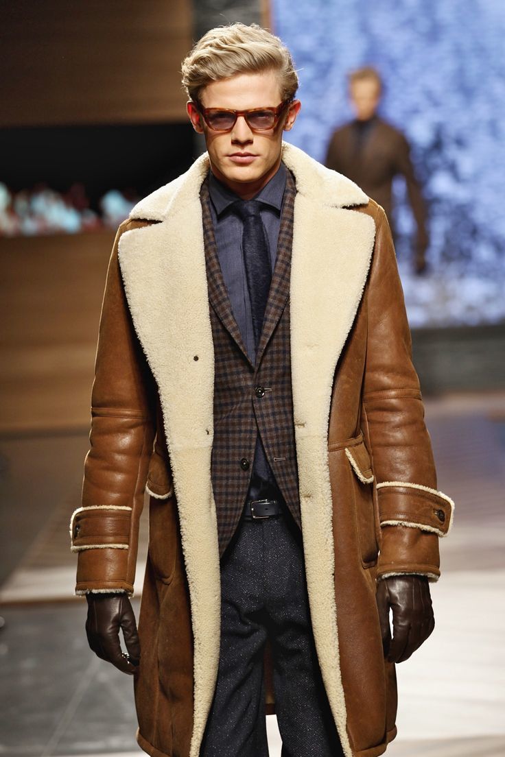 Brown Shearling Jacket | Men's Fashion