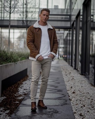 Brown Stretch Corduroy Over Jacket