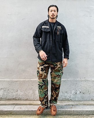 Multicolor Camouflage Military Cargo Pants