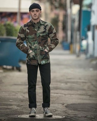 Military Style In Camo Print