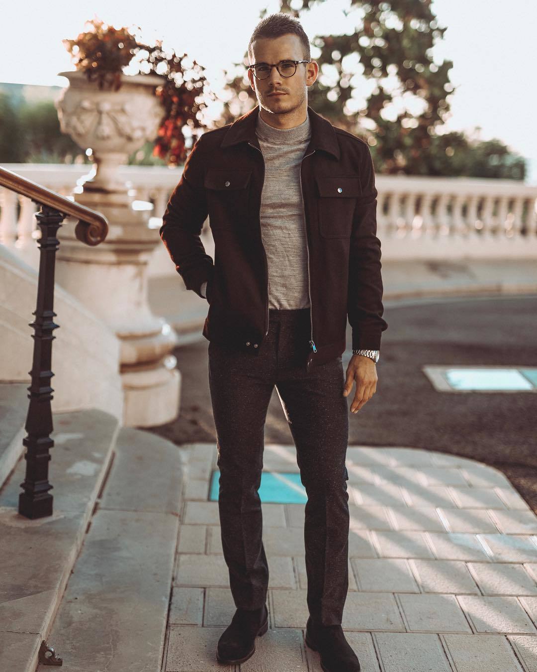 Premium Photo | The boy poses in a school uniform on a white background the  model is wearing a shirt jacket pants and sneakers