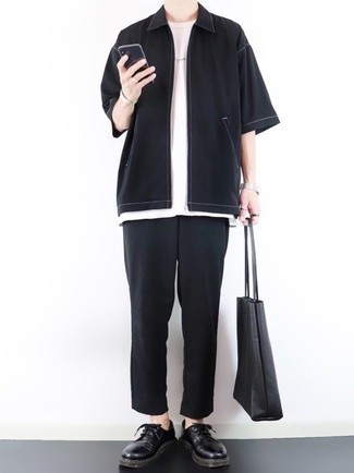 Black Recycled Polyester Shirt