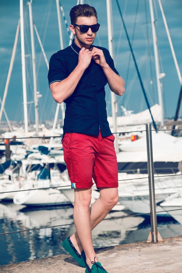 How to Wear Red Shorts (29 looks) | Men's Fashion
