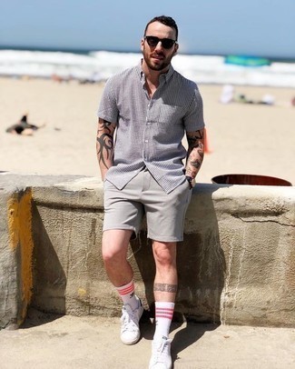 Homme Shorts In Linen Mix